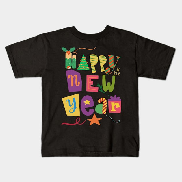 NEW YEAR'S EVE Kids T-Shirt by Sharing Love